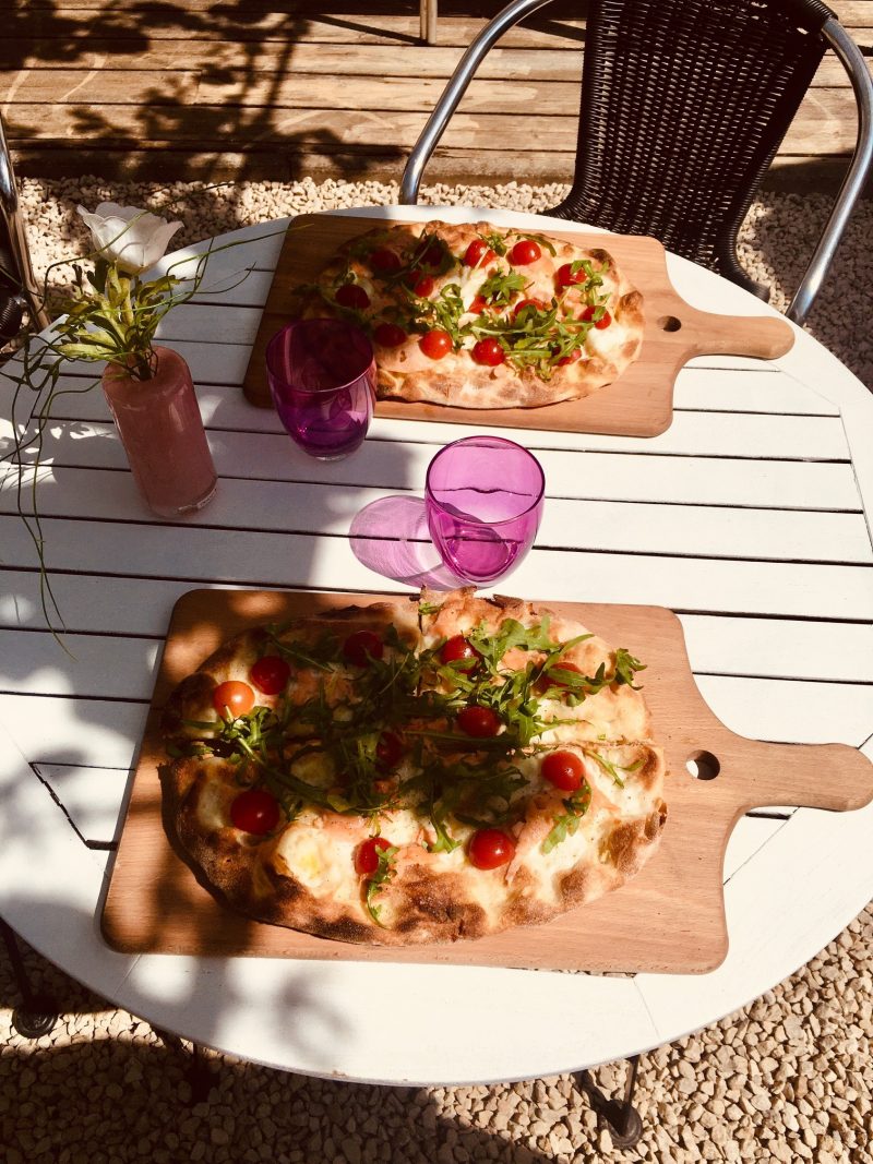 Pinsa sur terrasse